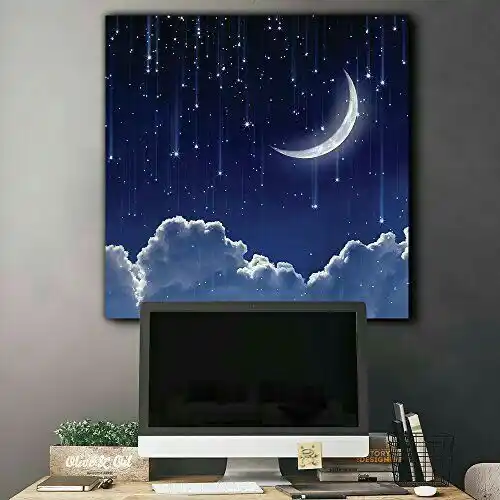 Abstract Islamic Calligraphy Canvas Art | Gold and Green Set | Spiritual Wall Decor